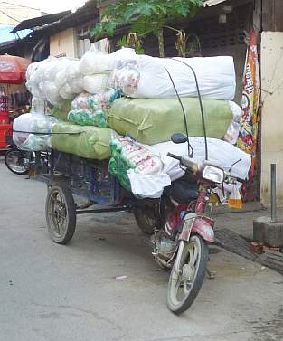 Motorcycle with wagon